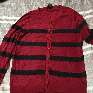 Burgundy cardigan